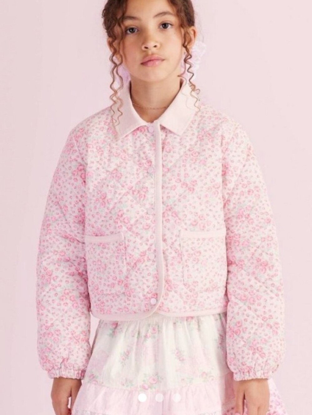 Loveshackfancy X Target Pink Floral Quilted Jacket | Color: Pink | Size: XXL